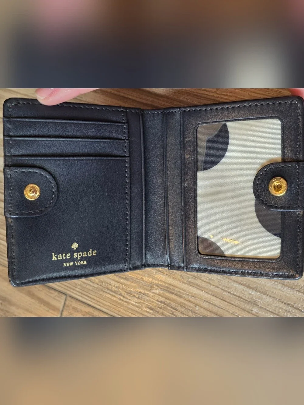 Kate Spade Metallic Gold Bifold Wallet